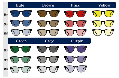 OpticalNext.com lens colr tint options